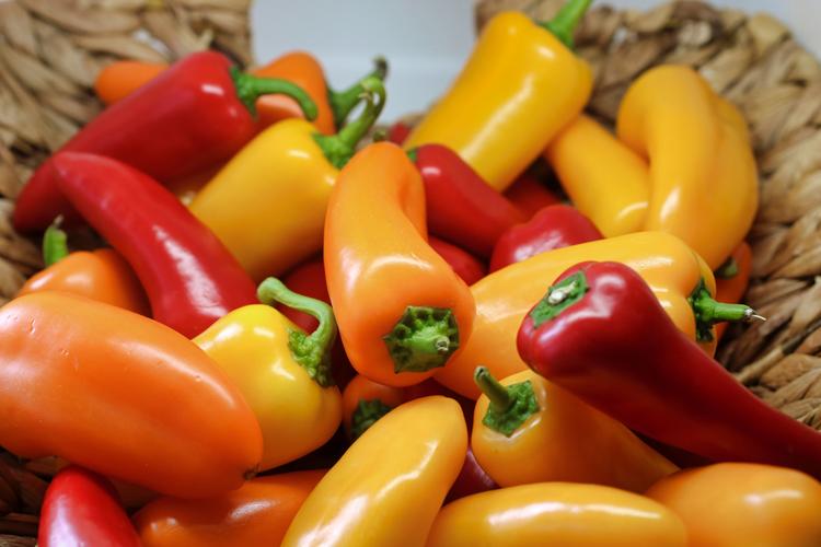 甜椒,生长,篮子,红色,红辣椒,绿色,营养,蔬菜,辣椒,配料,采购产品农业